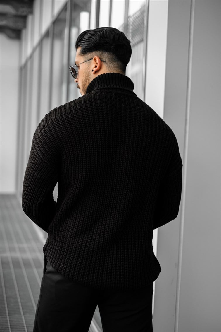 Geniş Örme Oversize Kazak