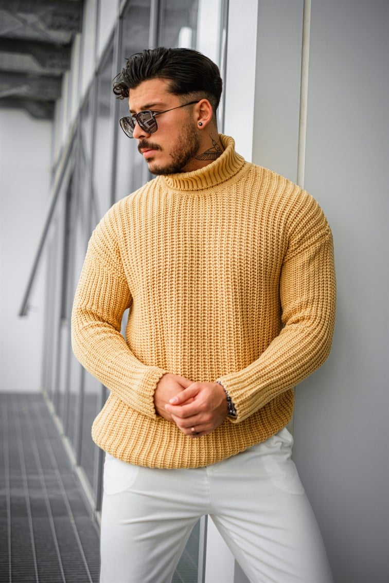 Geniş Örme Oversize Kazak