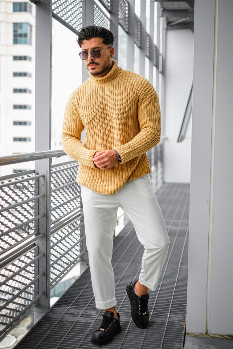 Geniş Örme Oversize Kazak