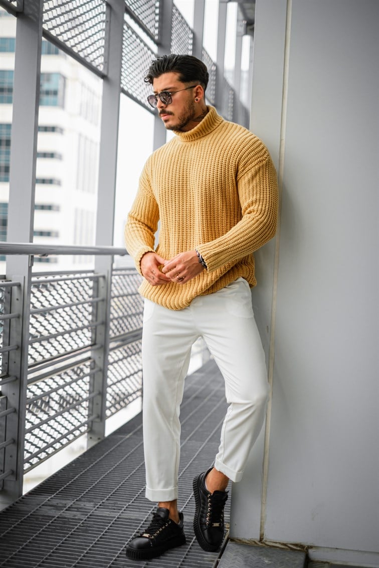Geniş Örme Oversize Kazak