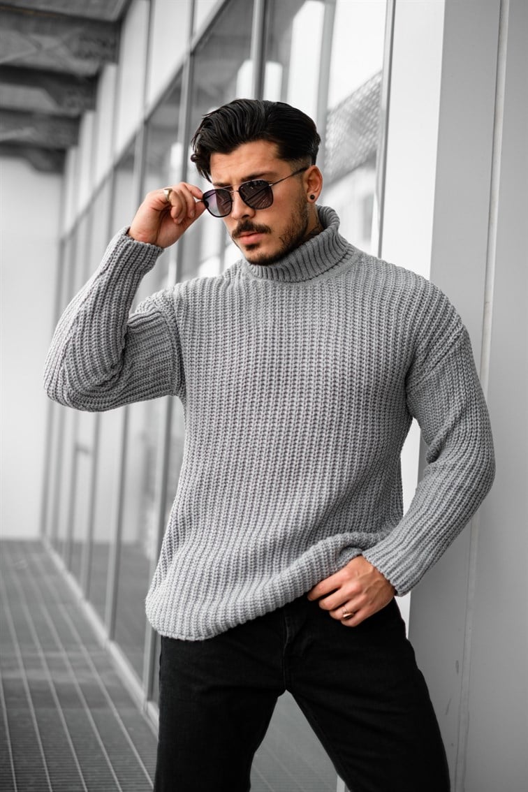 Geniş Örme Oversize Kazak