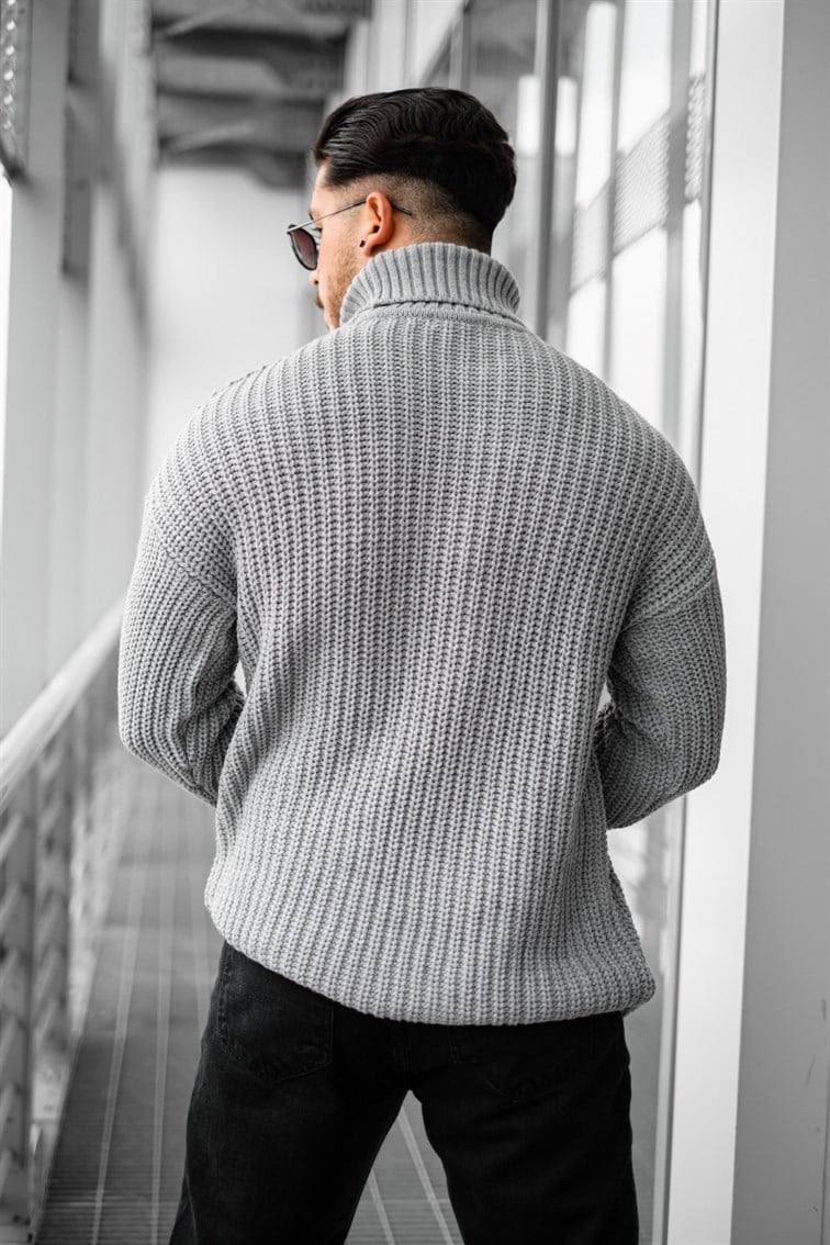 Geniş Örme Oversize Kazak