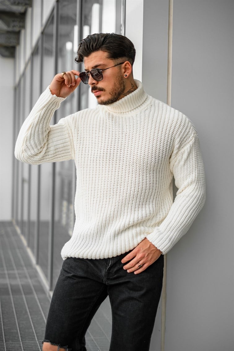Geniş Örme Oversize Kazak
