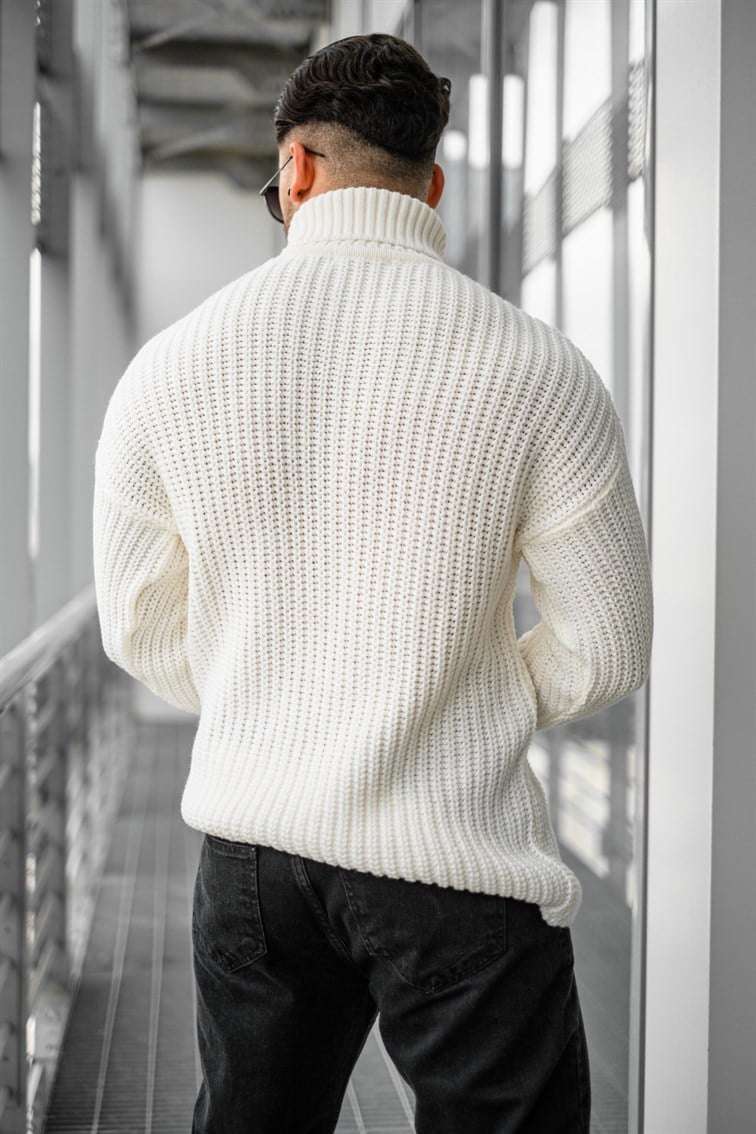 Geniş Örme Oversize Kazak