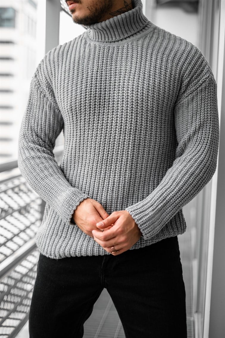 Geniş Örme Oversize Kazak