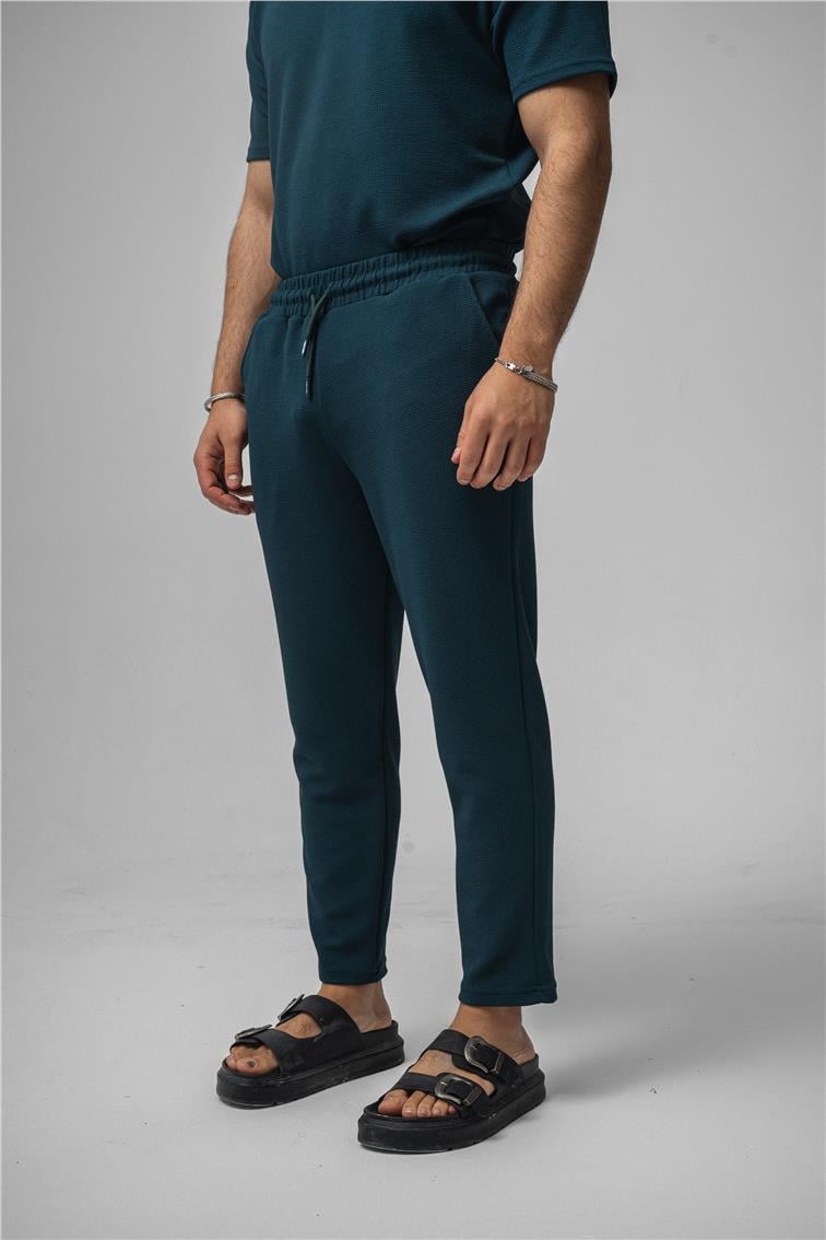 Gizli Kabartma Boyfriend Eşofman Çağla Yeşili