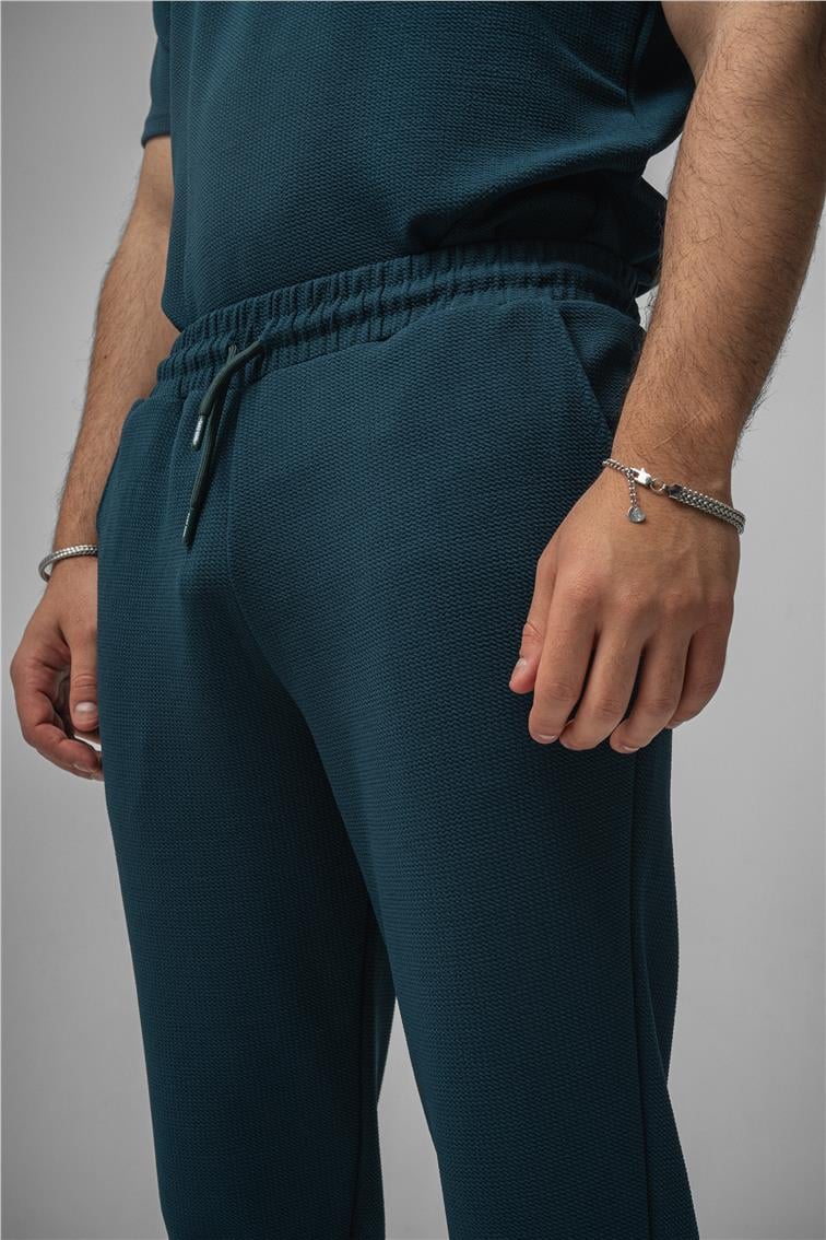 Gizli Kabartma Boyfriend Eşofman Çağla Yeşili