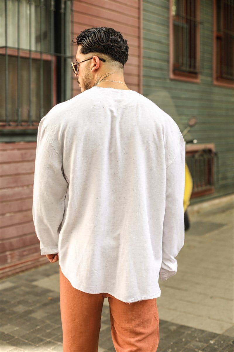 Hakim Yaka Oversize Gömlek