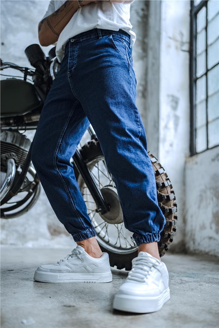 Jogger Jean Koyu Mavi