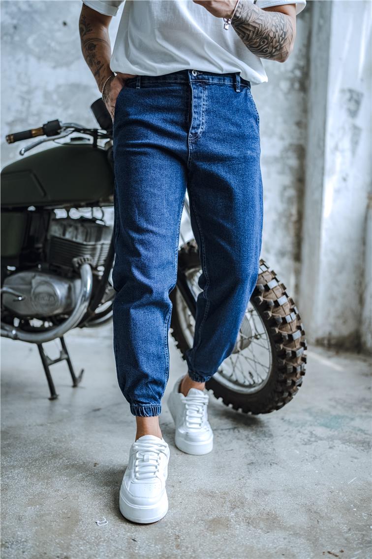 Jogger Jean Koyu Mavi