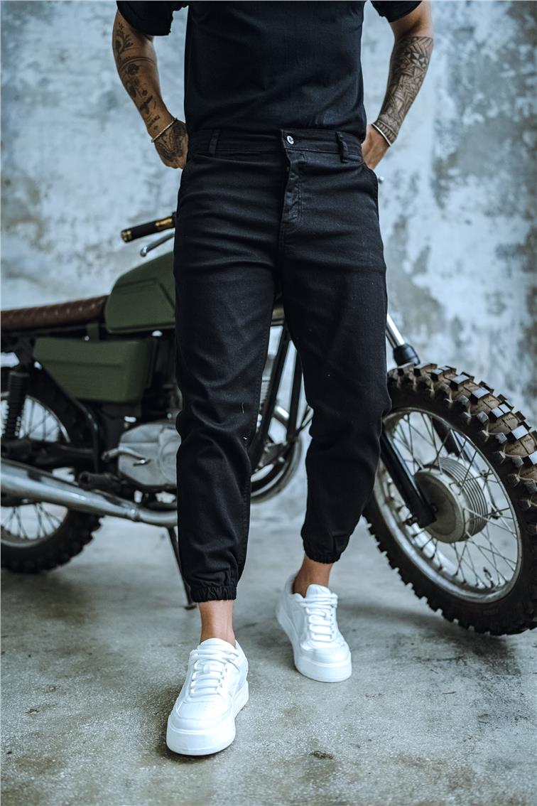 Jogger Jean Siyah