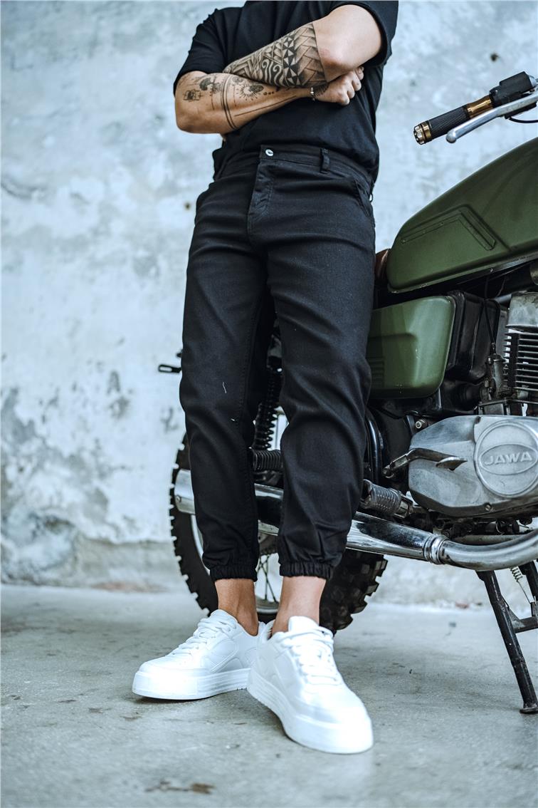 Jogger Jean Siyah