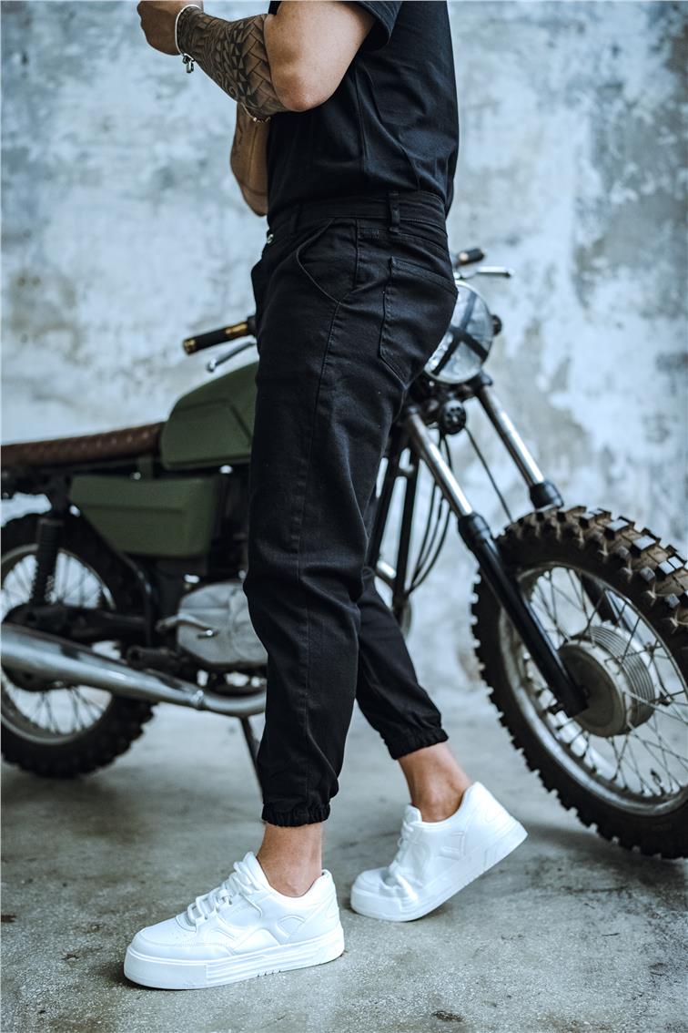 Jogger Jean Siyah