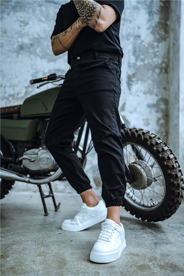 Jogger Jean Siyah