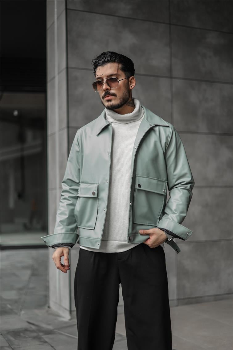 Kanguru Cepli Vintage Ceket Mint