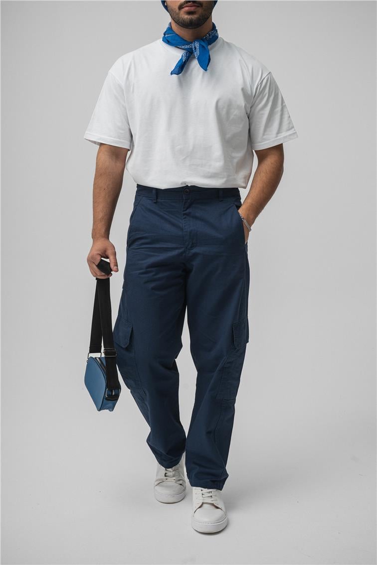 Kargo Cep Baggy Pant. Lacivert
