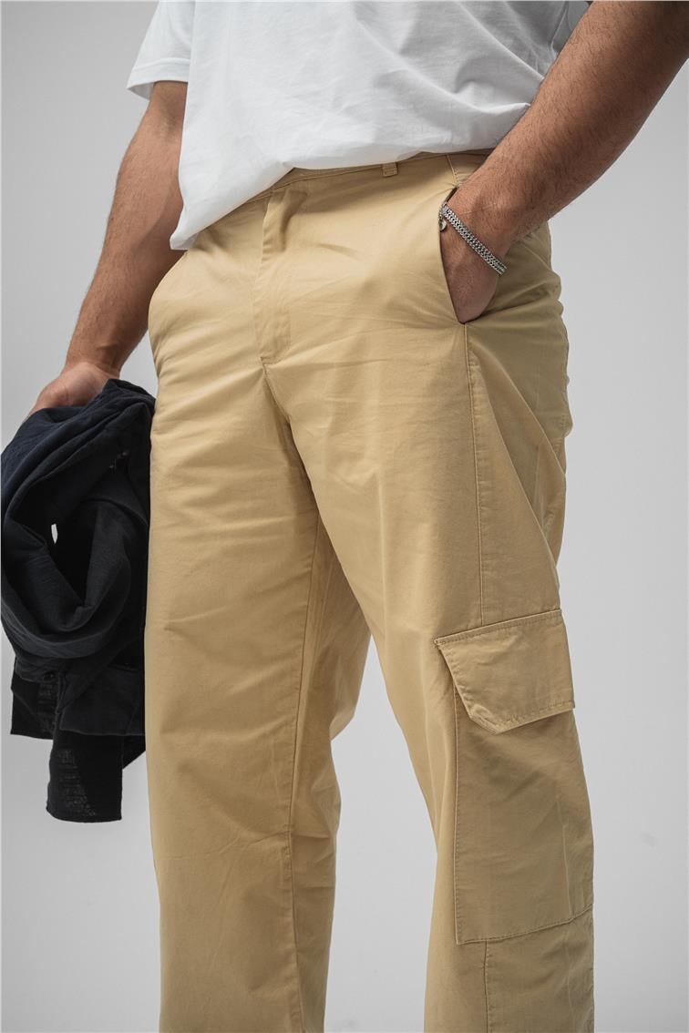 Kargo Cep Baggy Pant. Camel
