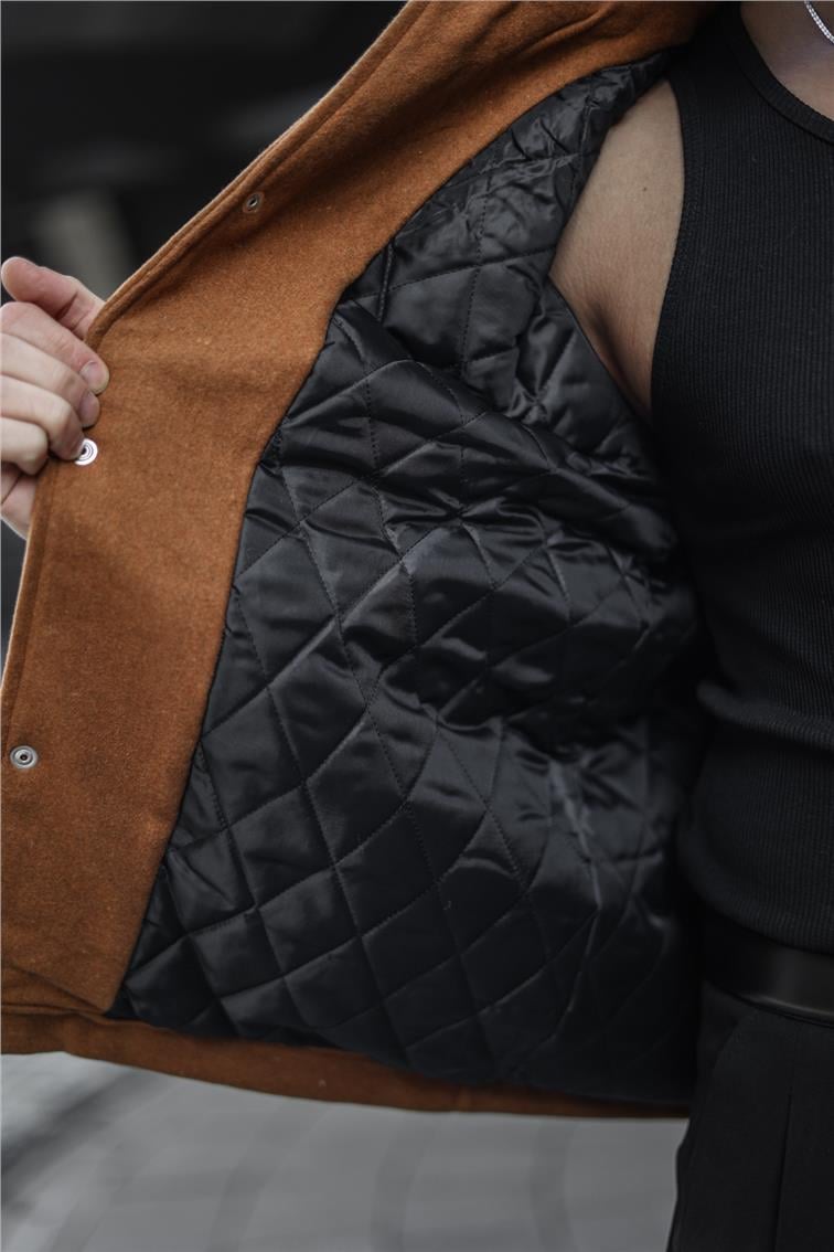 Kaşe Oversize Ceket Camel