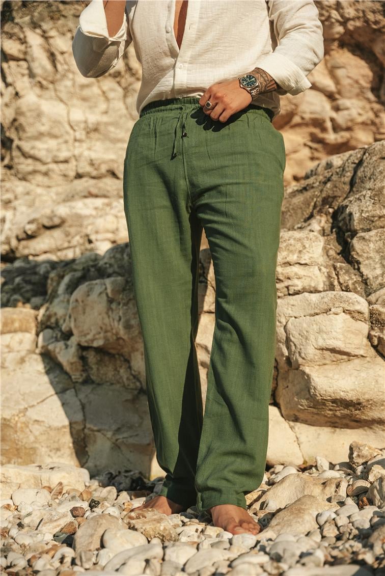 Keten Baggy Pant. Haki