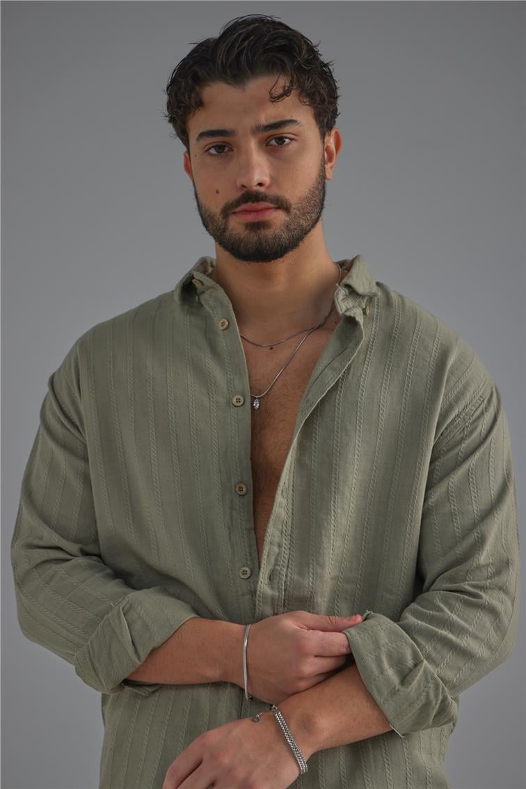 Keten İşlemeli Takım Haki