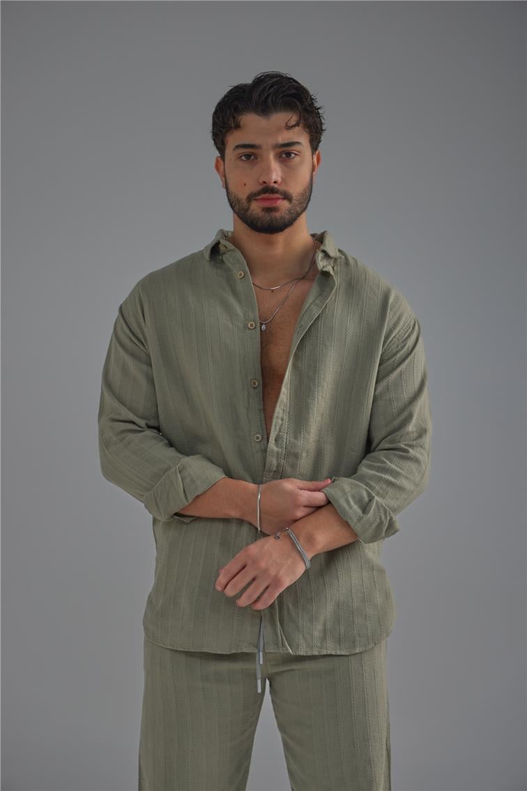 Keten İşlemeli Takım Haki