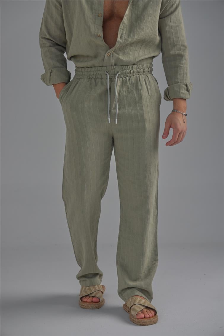 Keten İşlemeli Takım Haki