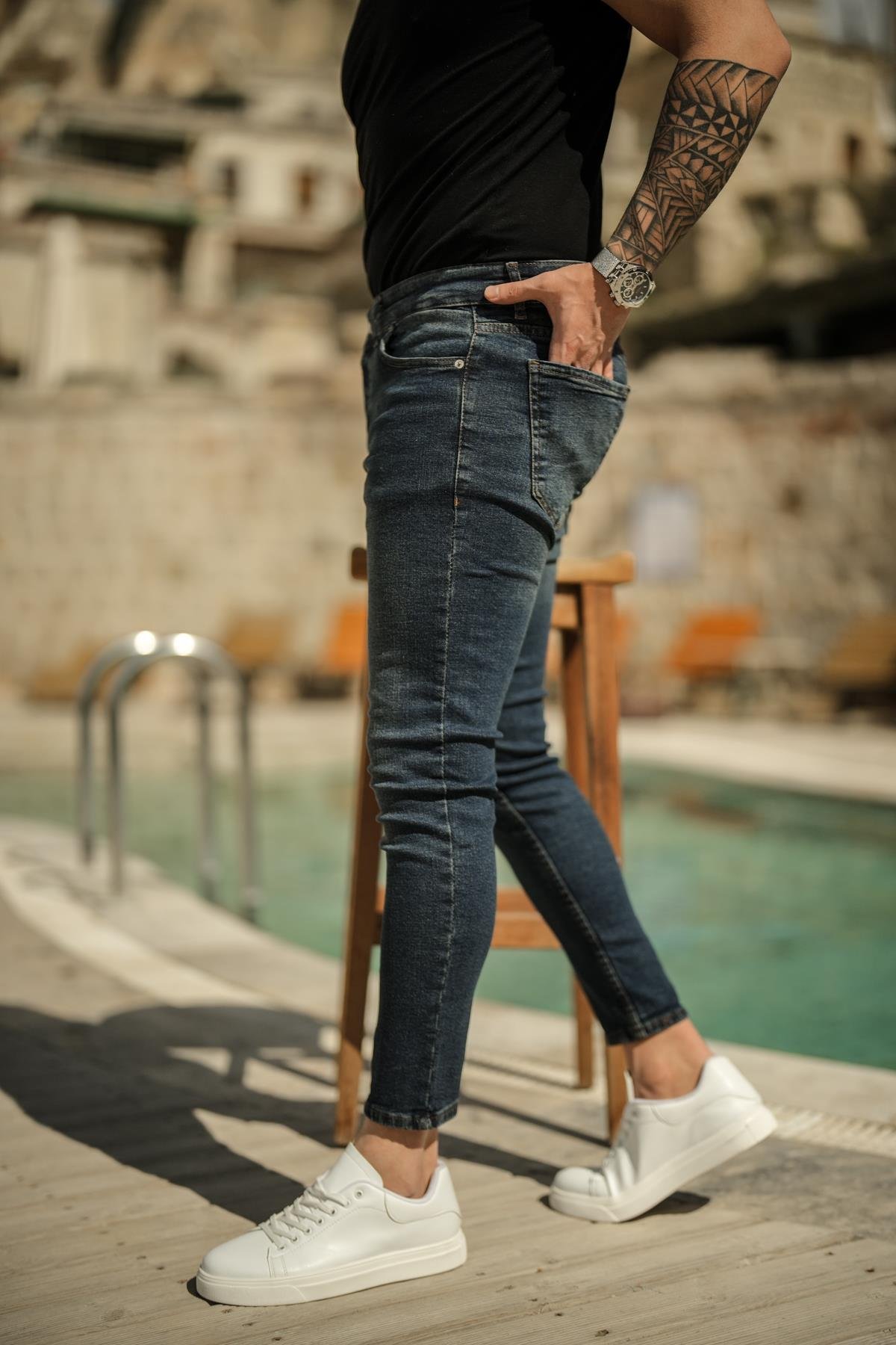 Koyu Mavi Skinny Jean Koyu Mavi