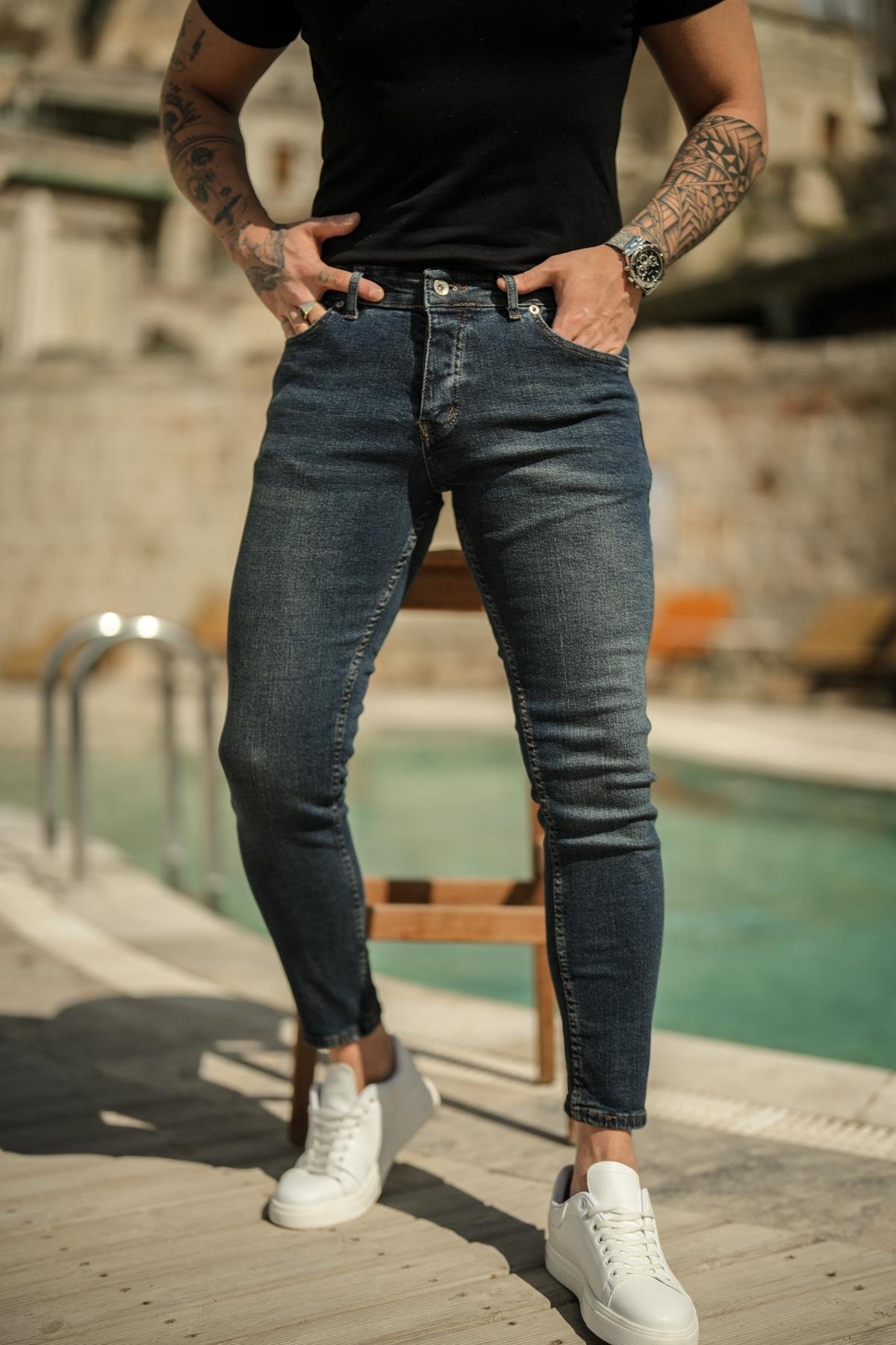Koyu Mavi Skinny Jean Koyu Mavi