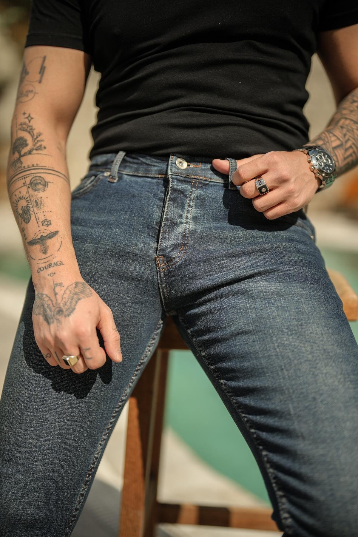 Koyu Mavi Skinny Jean Koyu Mavi