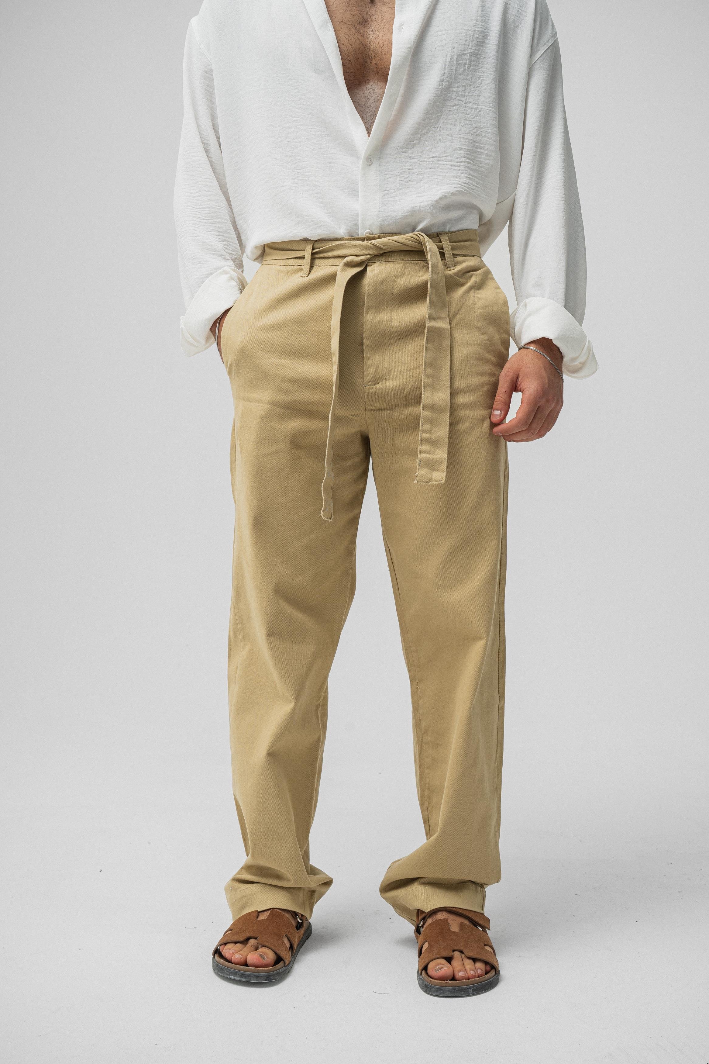 Kuşaklı Baggy Pantolon Mint