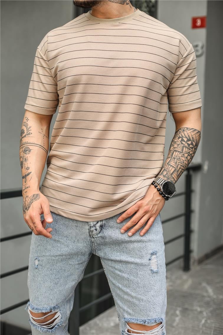 LESSİSMORE Oversize T-Shirt Kahve