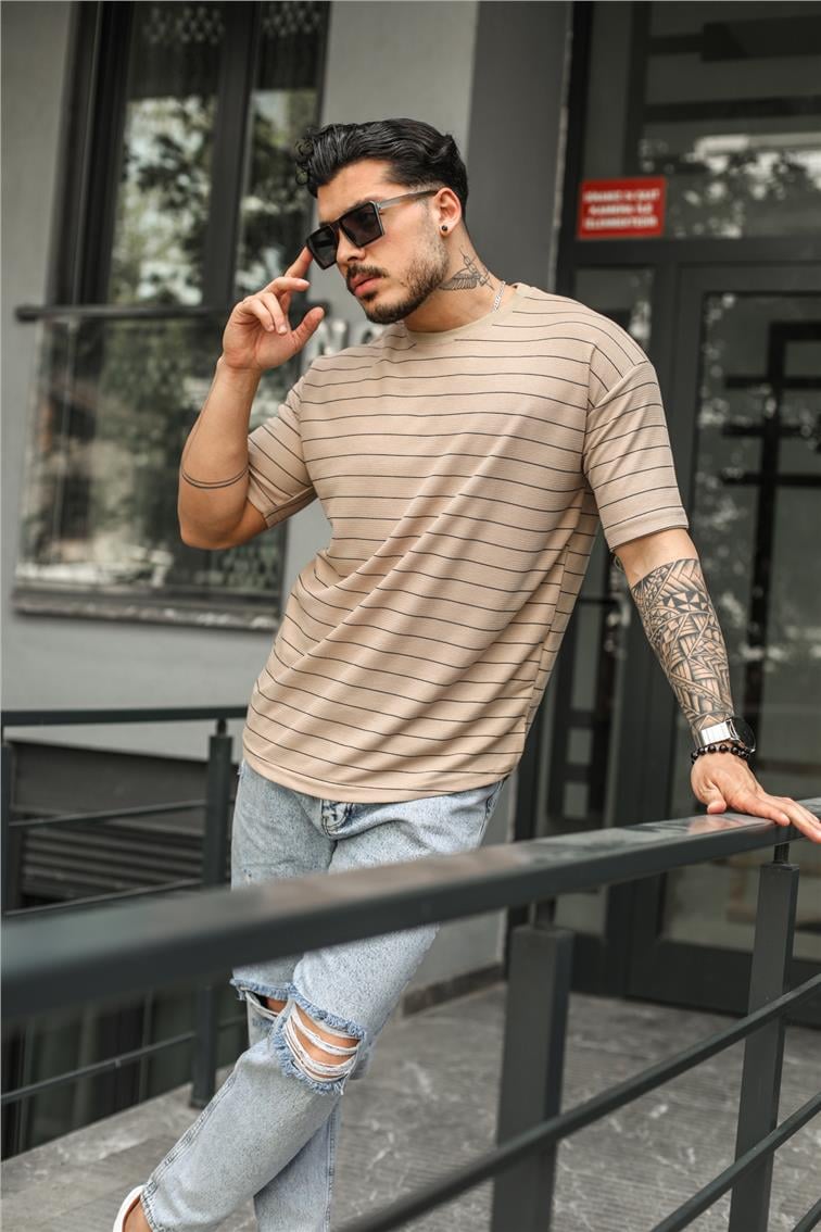 LESSİSMORE Oversize T-Shirt Kahve