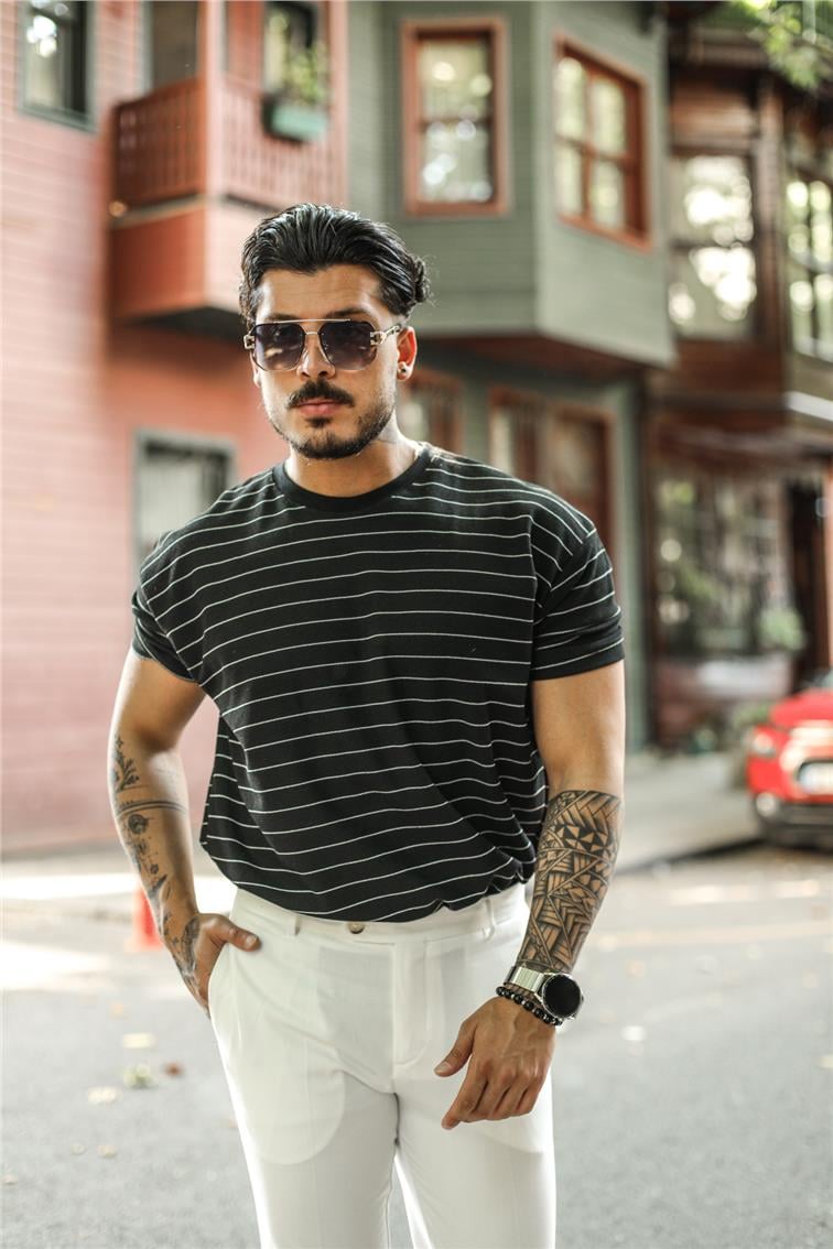 LESSİSMORE Oversize T-Shirt Siyah