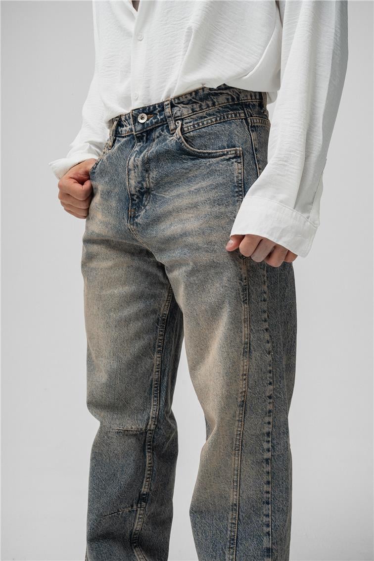 Line Baggy Jean Vintage Yıkamalı
