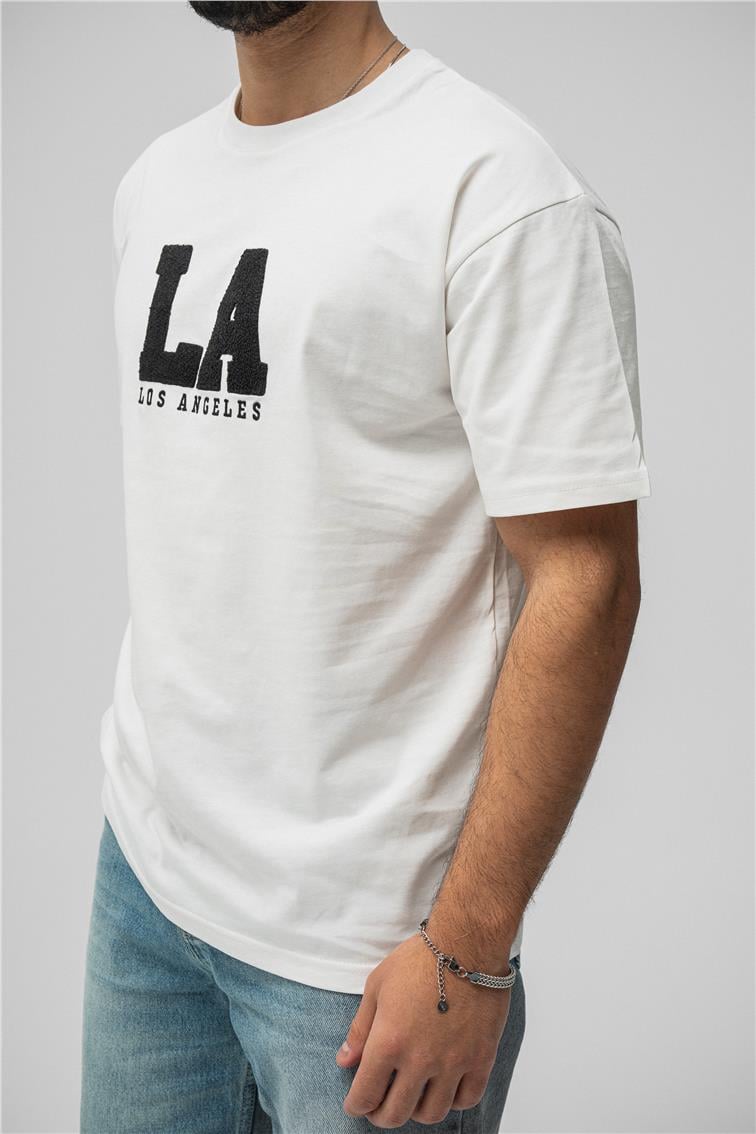 LosAngeles Oversize T-Shirt Beyaz