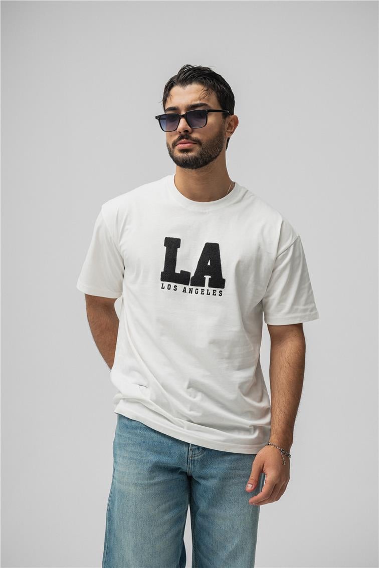 LosAngeles Oversize T-Shirt Beyaz