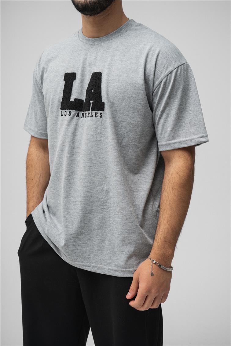 LosAngeles Oversize T-Shirt Gri