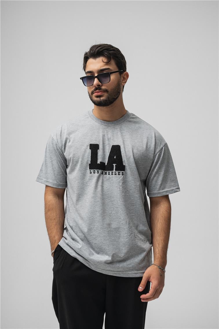 LosAngeles Oversize T-Shirt Gri