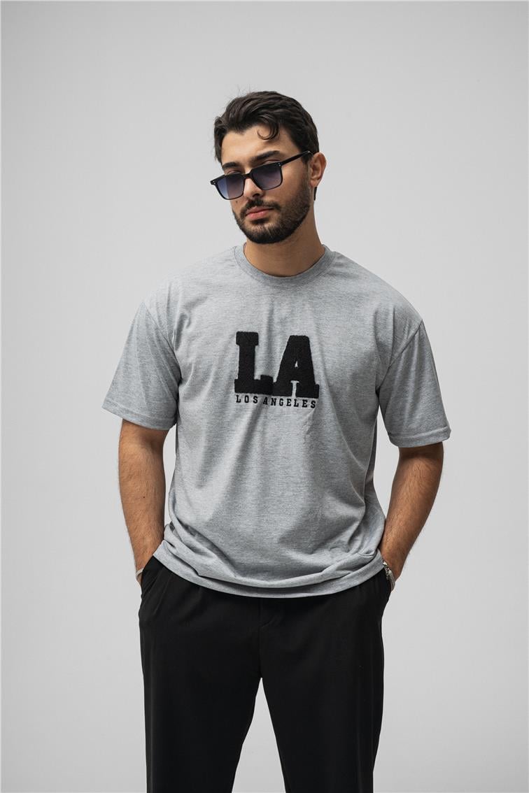 LosAngeles Oversize T-Shirt Gri