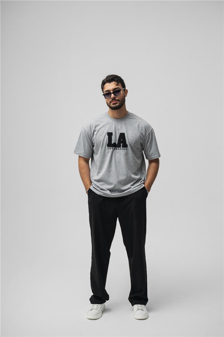 LosAngeles Oversize T-Shirt Gri