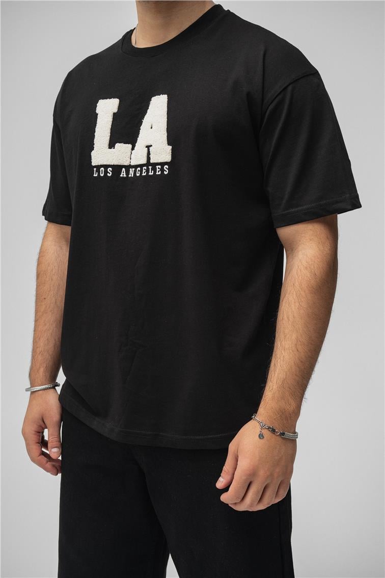 LosAngeles Oversize T-Shirt Siyah