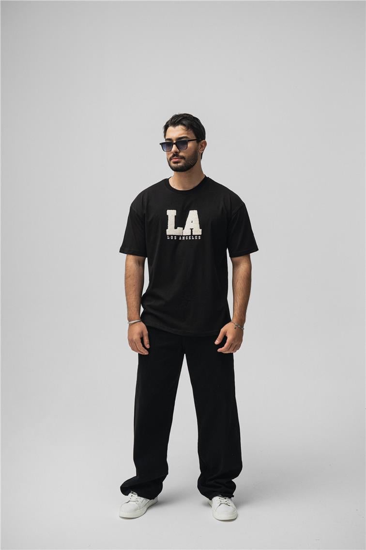 LosAngeles Oversize T-Shirt Siyah