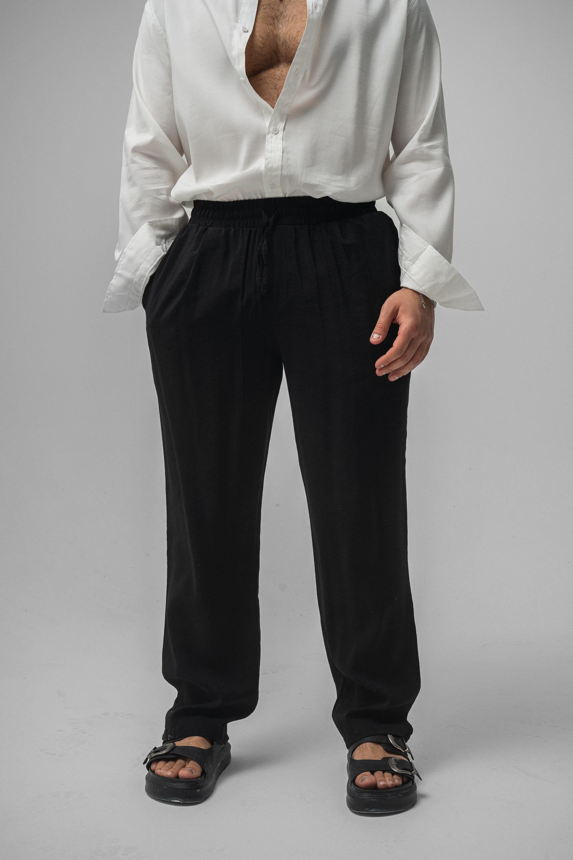 Tensel Kumaş Baggy Pant. Siyah