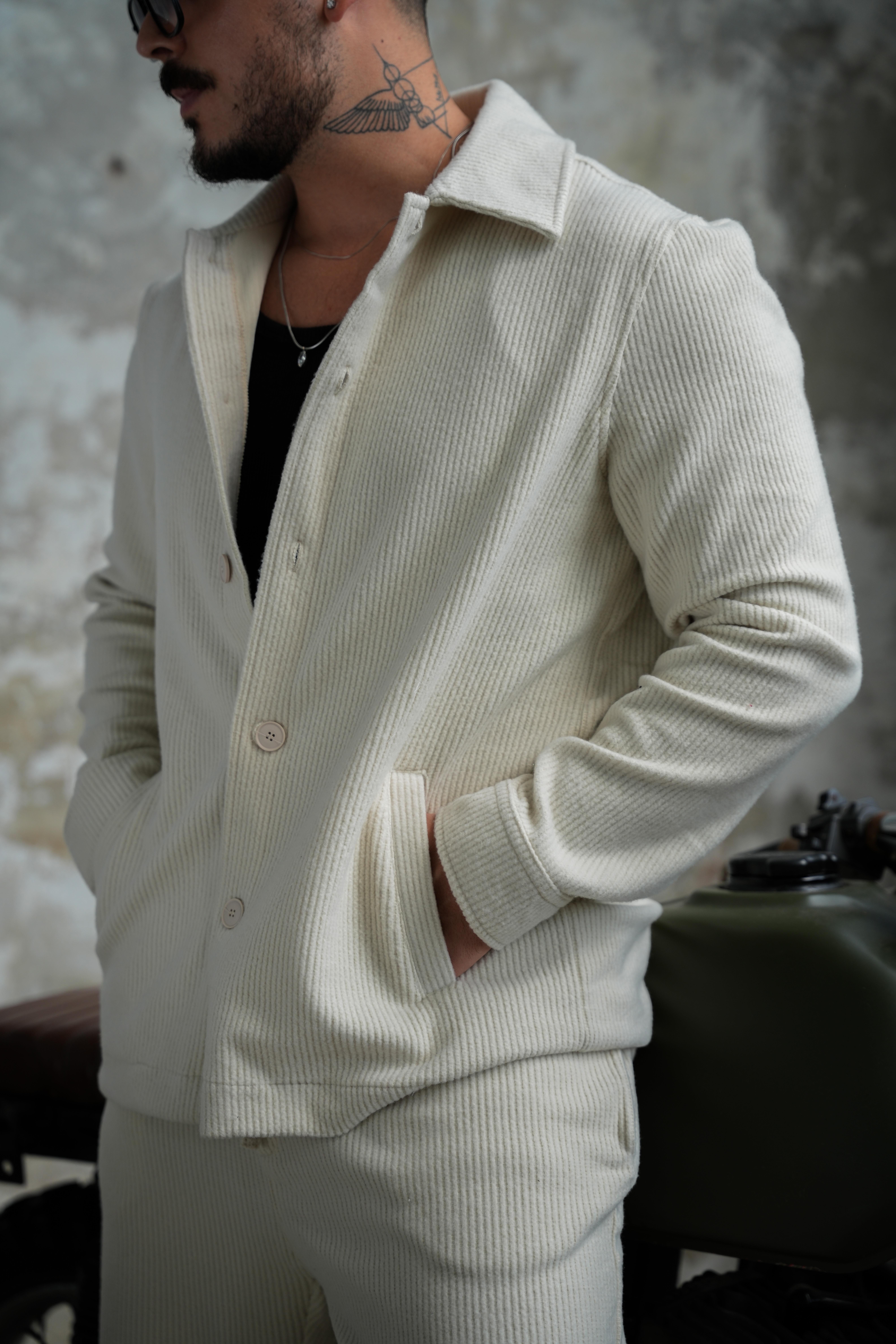 Milan Fitilli Ceket Bej