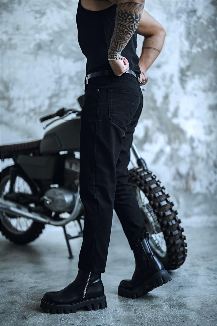 Mom / Boyfriend Jean Pantolon Siyah