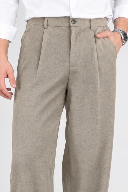 Nw Baggy Klasik Pantolon Sütlü Kahve