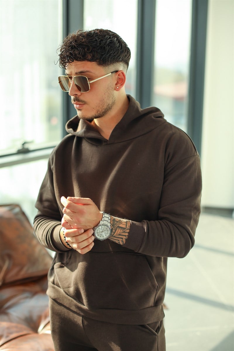 OM Basic Kapüşonlu Sweatshirt
