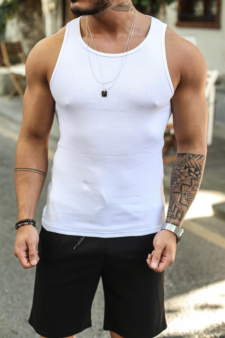 Outfitman Basıc Atlet Beyaz