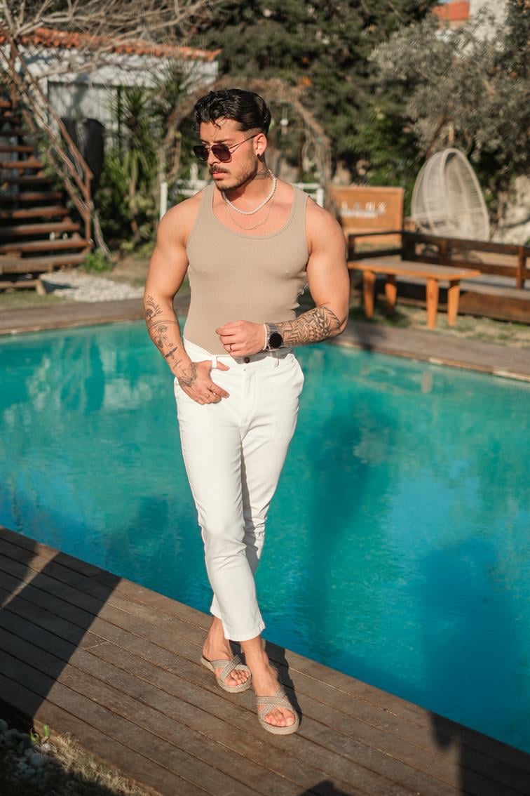 Outfitman Basıc Atlet Kum Beji