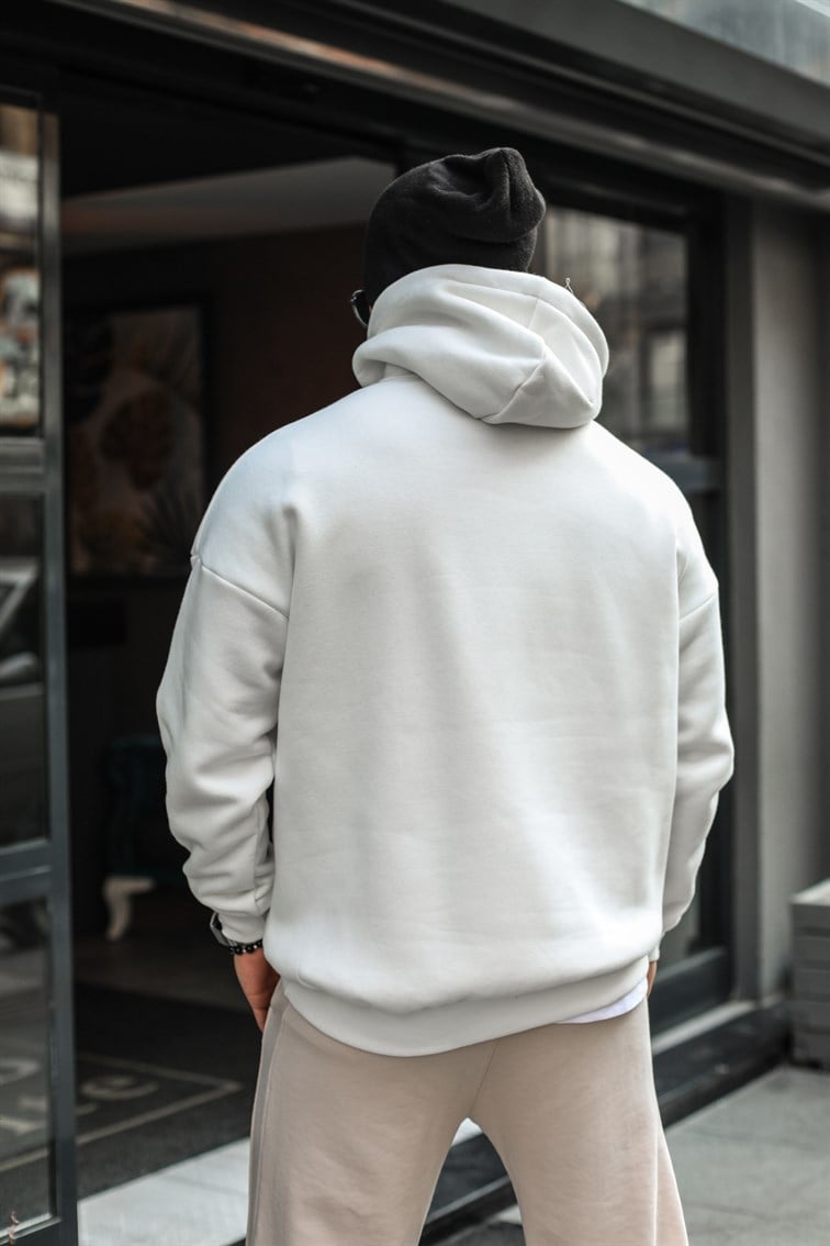 Oversize Basic Kapüşonlu Unisex Sweatshirt
